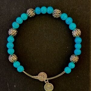 ALEX AND ANI RARE VINTAGE BEADED BLUE/SILVER Turquoise and Silver Bracelet